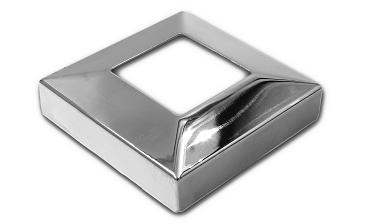 Низ стойки под трубу 40х40 мм, 82х82х0.8, высота 22 мм, полированный (AISI 304) k076 купить в Перми