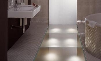 Стеклянные полы в ванной в Перми. Готовые проекты ПерилаГлавСнаб