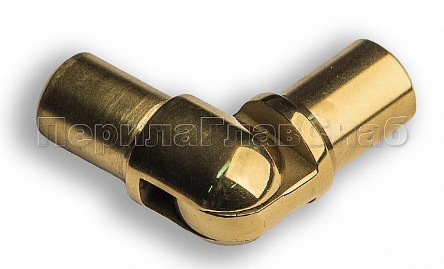 Поворот ригеля Ø16х1.5 мм, с двумя установочными штифтами, шарнирный, золото (AISI 304) k060-88 2