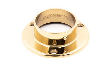 Фланец для трубы Ø50.8 мм, Ø90х3 мм, полированный, литой, золото k022-88 купить в Перми