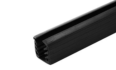Уплотнитель в поручень с пазом 24х24 под LED ленту на стекло 12мм EPDM (палки 3 м) Фk300 купить в Перми