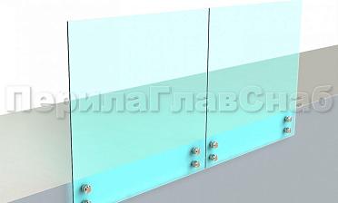 Ограждение без поручня на точечном креплении купить в Перми
