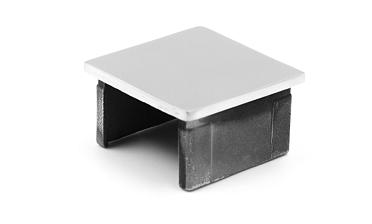 Заглушка для поручня с пазом 40x40 мм, полированная, хром (AISI 304) k547 купить в Перми