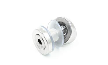 Стеклодержатель точечный для трубы Ø38.1 мм, штампованный, полированный (AISI 304) k074 купить в Перми