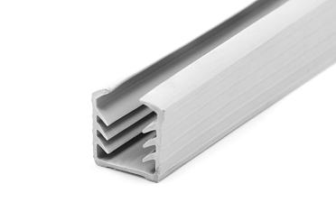 Уплотнитель в поручень с пазом 24х24 для стекла 12мм, EPDM (3-х метровый) СЕРЫЙ Фk301-G купить в Перми