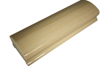 Пластиковый поручень фигурный текстурный, цвет беленый дуб, длина 4м k899-3  купить в Перми