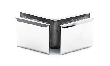 Коннектор для душевой стекло-стекло 135°, нержавеющая сталь AISI 304, полированная t736 PSS купить в Перми