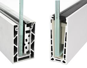Алюминиевый профиль для стекла зажимной купить в Перми