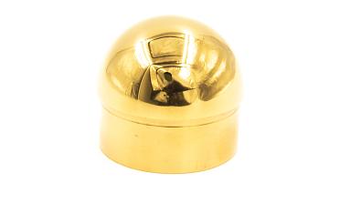 Заглушка для трубы Ø50.8х1.45 мм сферическая литая золотая k092-88 купить в Перми