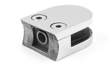 Стеклодержатель литой под стекло 8 мм (4+4 мм), под стойку Ø38.1 мм 40х22х49, полированный (AISI 304) k001-4 купить в Перми