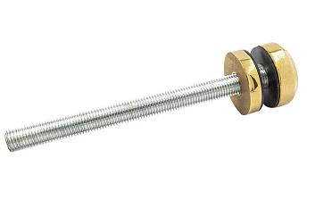 Комплект торцевого крепления несущего стекла, гайка-шайба Ø50х10х18 мм с внутренней резьбой М16, полированный, под золото (AISI 201) Фk277-88 купить в Перми