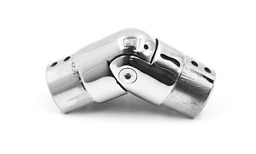 Соединитель поручня с пазом регулируемый, d=42,4 мм, полированный, AISI304 k195 купить в Перми