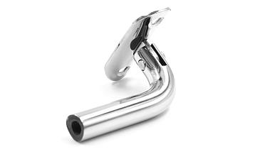 Держатель поручня выносной на стойку, с регулируемым ложементом под трубу Ø38.1 мм, резьба внутренняя М8, полированный, (AISI 304) k261  купить в Перми