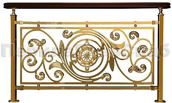 Латунные ограждения лестниц серии – Людовик XL03 в Перми. Готовые проекты ПерилаГлавСнаб