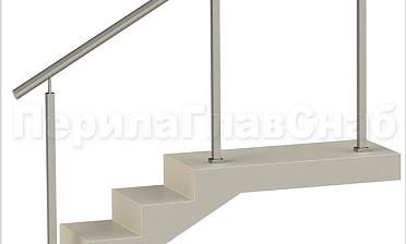 Нержавеющие ограждения без ригелей с квадратными стойками купить в Перми