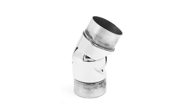 Поворот шарнирный под Ø50.8 мм, полированная, (AISI 304) k011 3