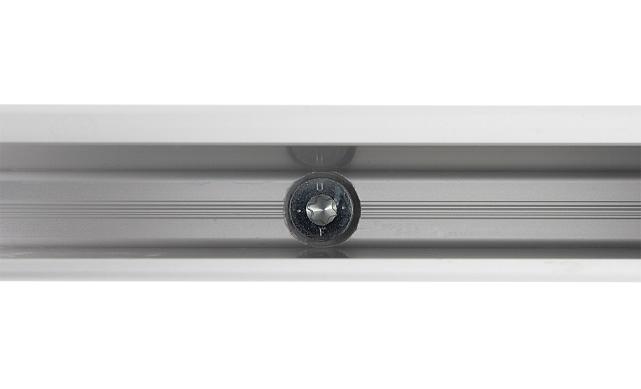 Комплект профиля зажимного для стекла 16 мм, с отверстиями, АНОД, алюминий, k601-2-16  8