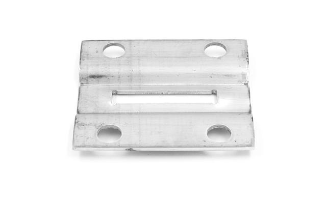 Боковой крепеж стойки под Ø38.1 мм, полированный (AISI 316) k056-2 5