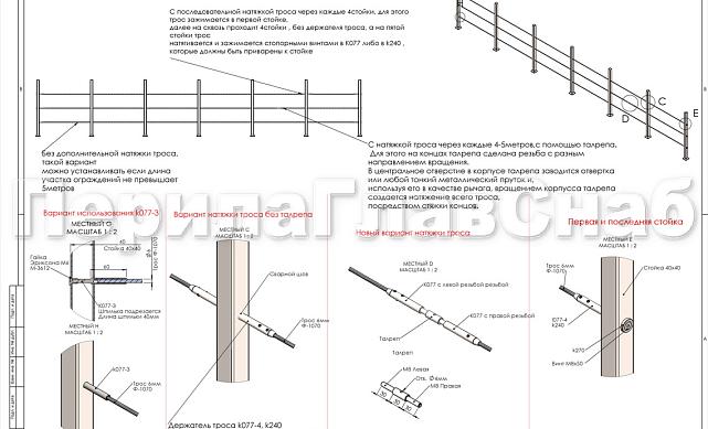 Держатель троса Ø6 мм обжимной, шлифованный (AISI 304) k077-3 3