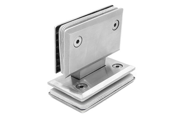 Петля для душевой кабины стекло-стекло 180° 90х55 мм, шлифованная  t303 SSS 7