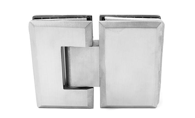 Петля для душевой кабины стекло-стекло 180° 90х55 мм, шлифованная  t303 SSS 9