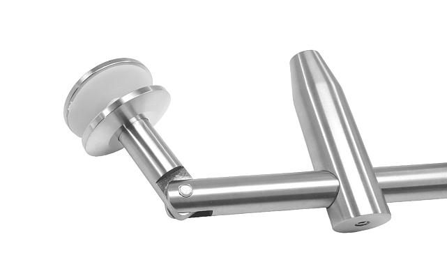 Крепление двойное с рутелями к стене, AISI 304 k629 5