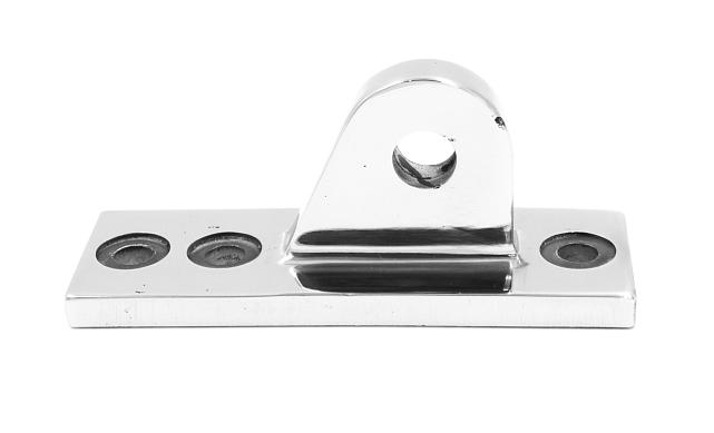 Крепление ванты(тяги) козырька к стойке алюминиевого фасада, AISI 304,литое,полированное, k610 6