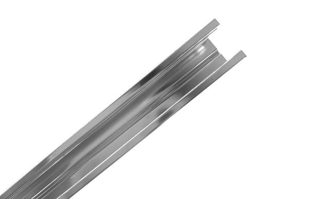 П-образный профиль 19x13, L=3000, под стекло 8 мм, алюминий полированный t758-3000 AL 3