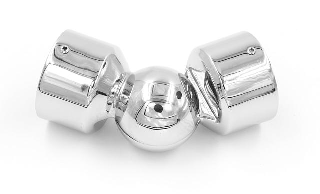 Поворот литой, внешний, регулируемый, "шар", под Ø50.8 мм, полированный AISI 304 k262 4