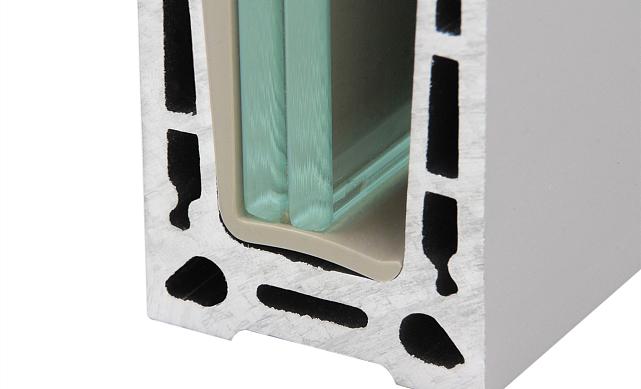 Комплект профиля зажимного для стекла 16 мм, с отверстиями, АНОД, алюминий, k601-2-16  5