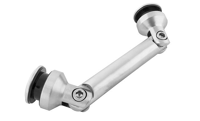 Крепление стекло-стекло, штанга 103 мм, без зенковки tt202-103А SSS 6