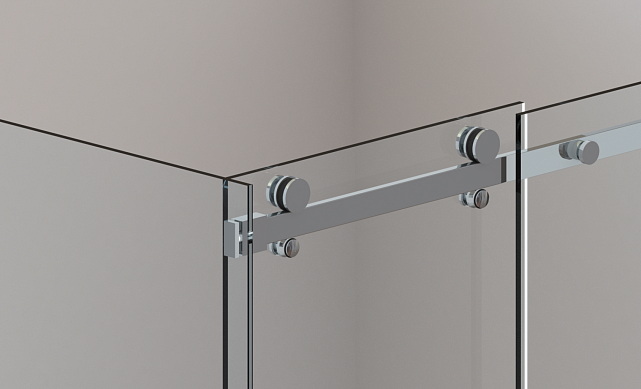 Соединитель труба-стекло, для прямоугольного трека, полированный t462 PSS 3