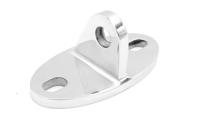 Крепление ванты(тяги) козырька к стене (AISI304), литое, полированное k658 6