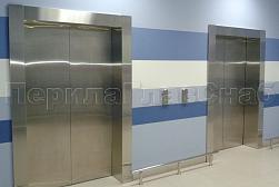 Облицовка лифтовых порталов из нержавеющей стали в Перми. Готовые проекты ПерилаГлавСнаб - фото 1
