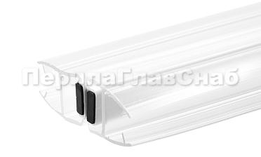 Комплект уплотнителей для стекла в душевую кабину (2 шт.), стекло-стекло 10 мм, с магнитом 180°, 2200 мм t229 купить в Перми