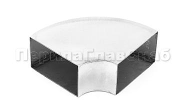 Отвод поручня под сварку 60х40х130x1.5  90°, полированный 600 Grit (AISI 304) k675 купить в Перми