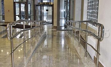 Ограждение пандуса с одним ригелем купить в Перми